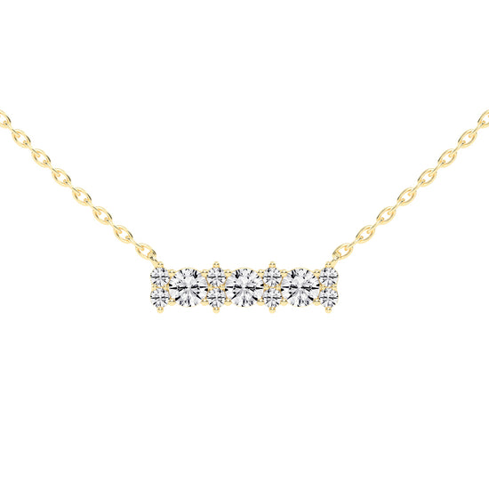 Kendra 2Ct Round Cut Fancy Lab Diamond Pendant