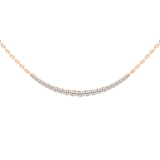 Kyria Shared Setting Round Cut Fancy Lab Diamond Pendant