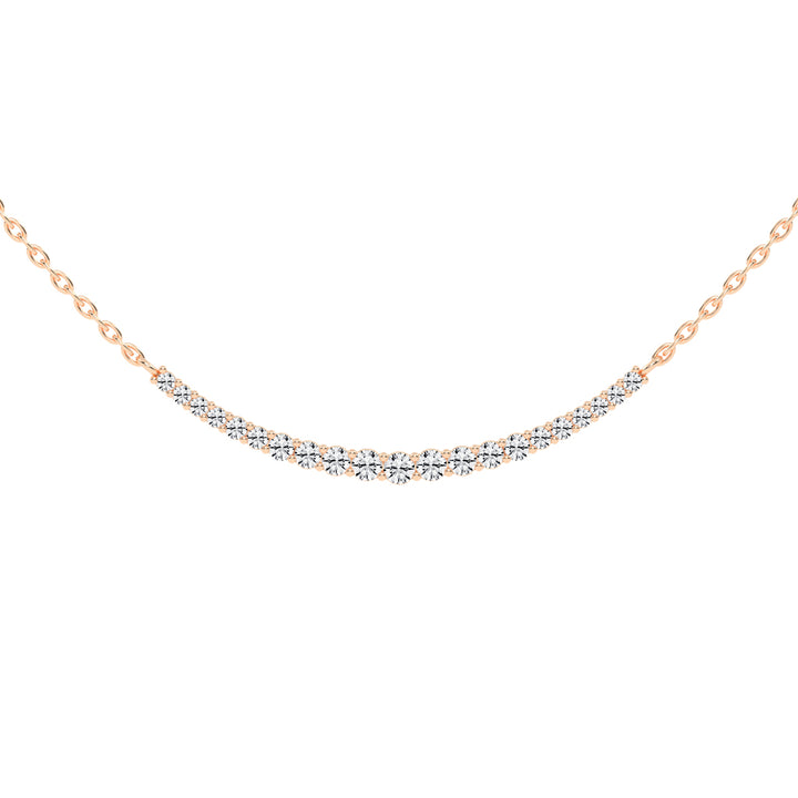 Kyria Shared Setting Round Cut Fancy Lab Diamond Pendant