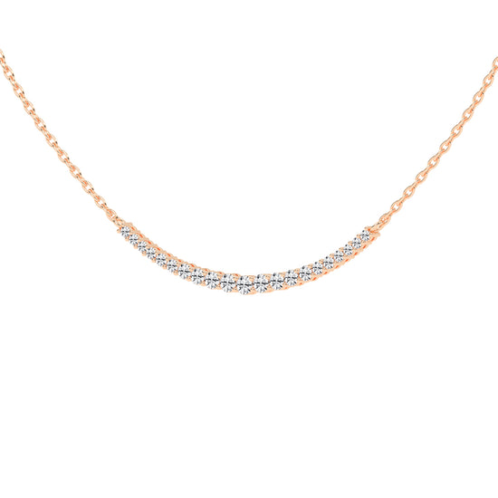 Kyria Shared Setting Round Cut Fancy Lab Diamond Pendant