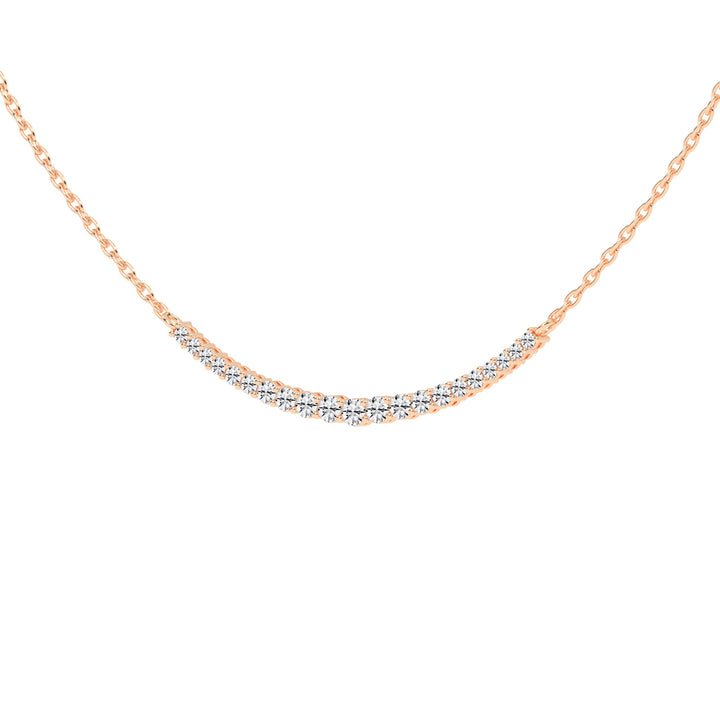 Kyria Shared Setting Round Cut Fancy Lab Diamond Pendant