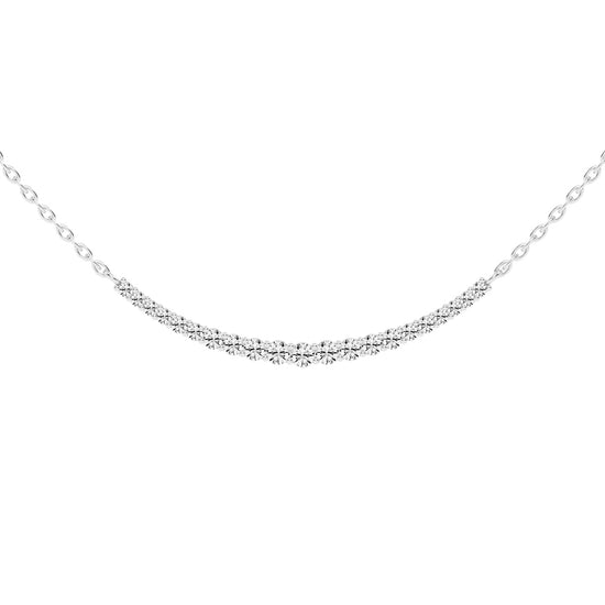 Kyria Shared Setting Round Cut Fancy Lab Diamond Pendant