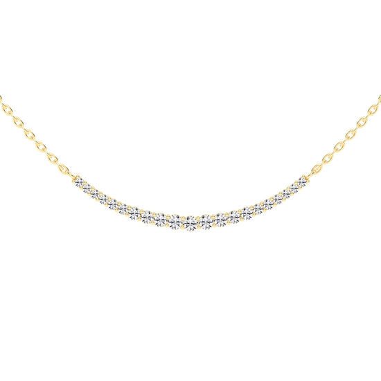 Kyria Shared Setting Round Cut Fancy Lab Diamond Pendant