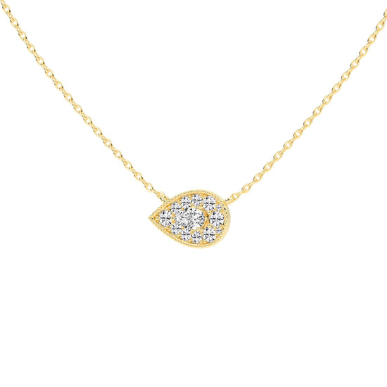 2.5Ct Round Shape,Yellow Gold,Halo Pendants