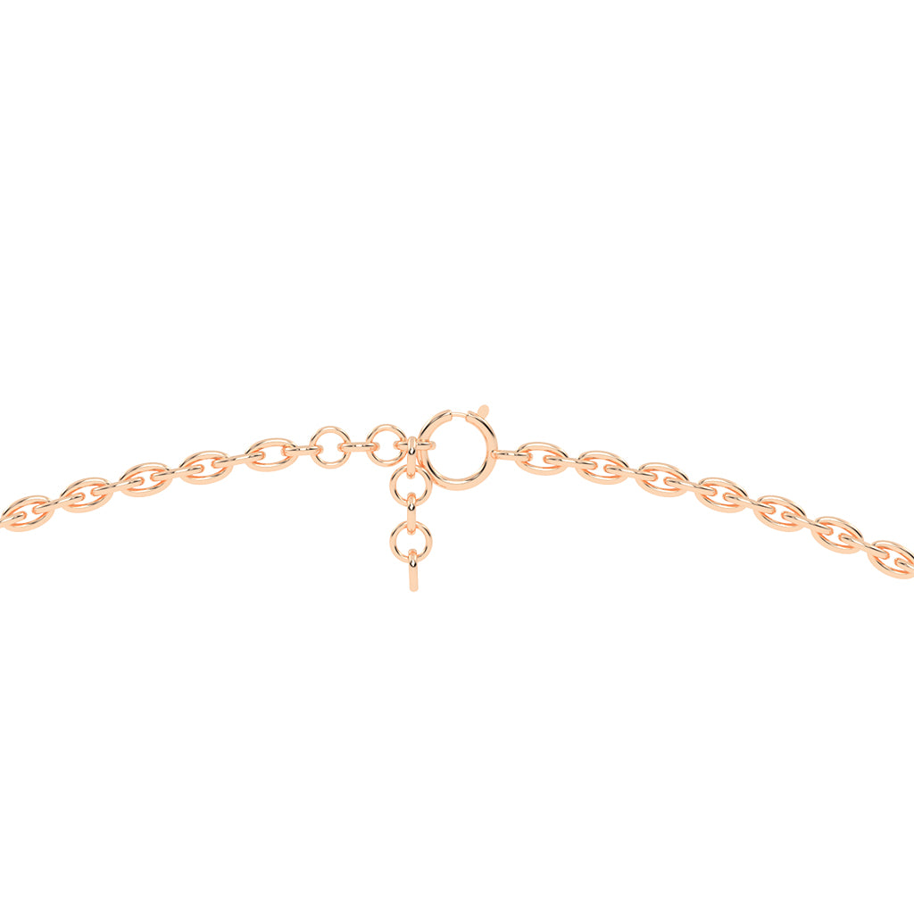 Naya Four Prong Round Cut Delicate Lab Diamond Pendant