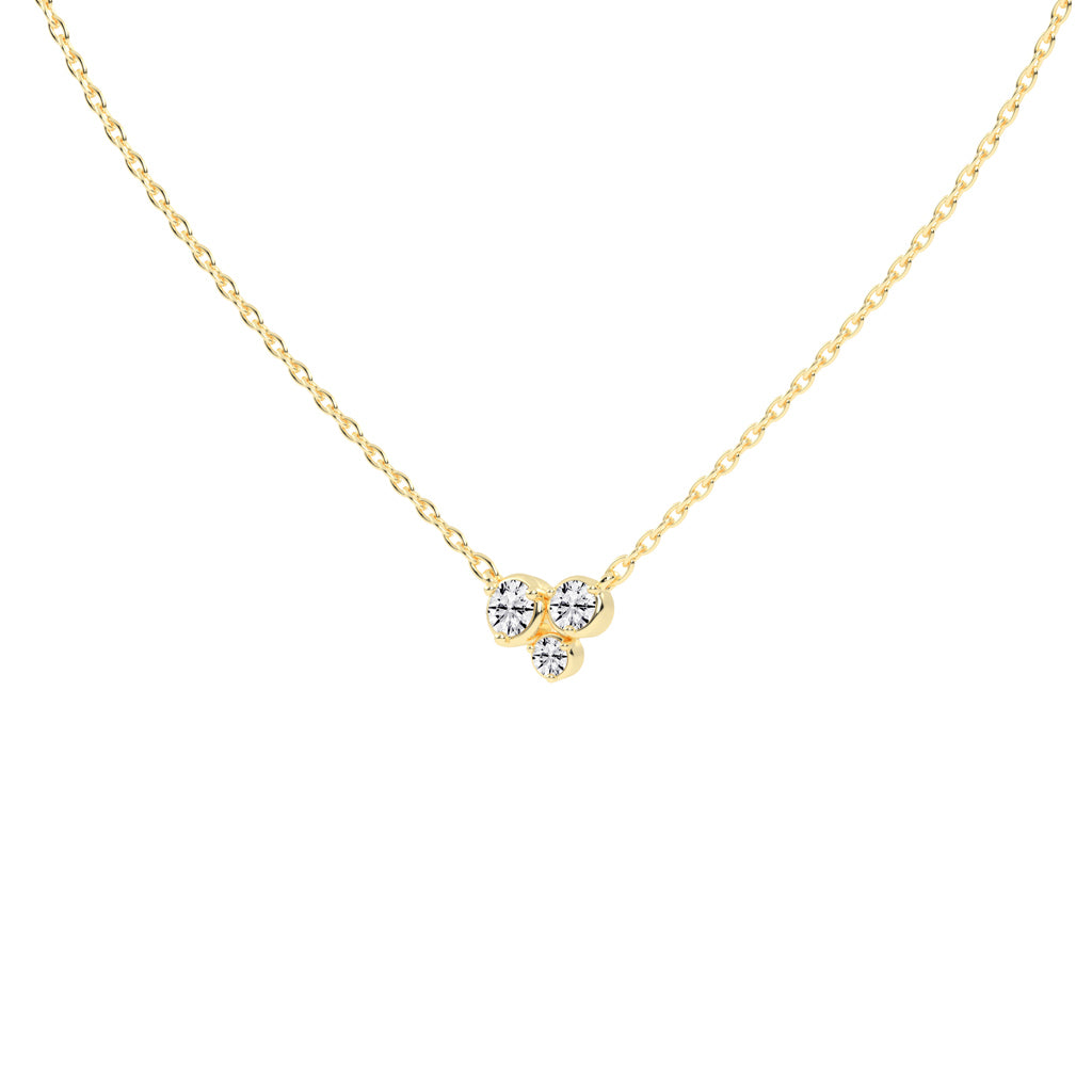 Mirella 1Ct Bezel Set Round Cut Fancy Lab Diamond Pendant