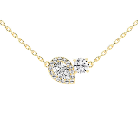 Zelda Friendly Style Round Cut Fancy Lab Diamond Pendant