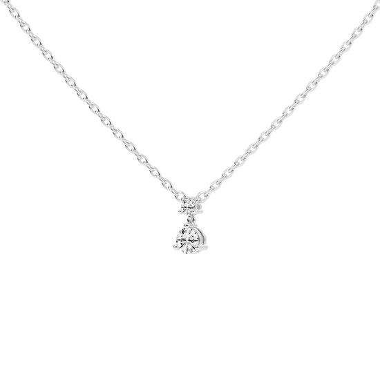 Hesperia Three Prong Round Cut Fancy Lab Diamond Pendant