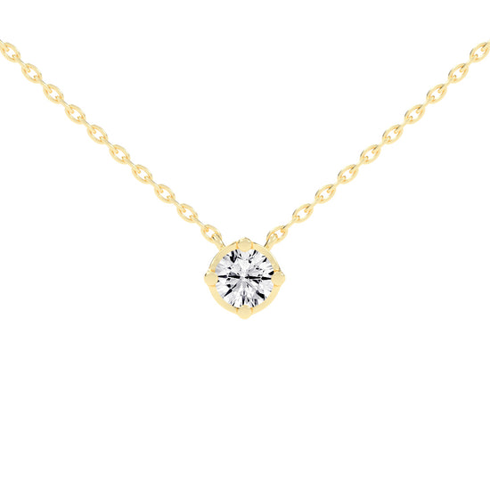1.5Ct Round Shape,Rose Gold,Solitaire Pendants