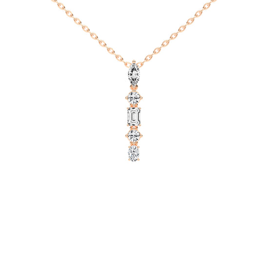 Quinta 1.75Ct Multi-Shape Fancy Lab Diamond Pendant