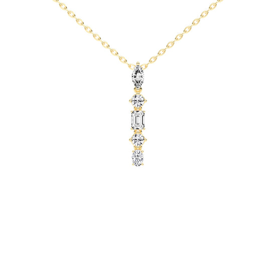 Quinta 1.75Ct Multi-Shape Fancy Lab Diamond Pendant