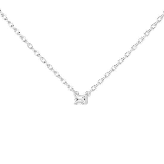 Golden Embrace Emerald Shape,Rose Gold,Solitaire Pendants