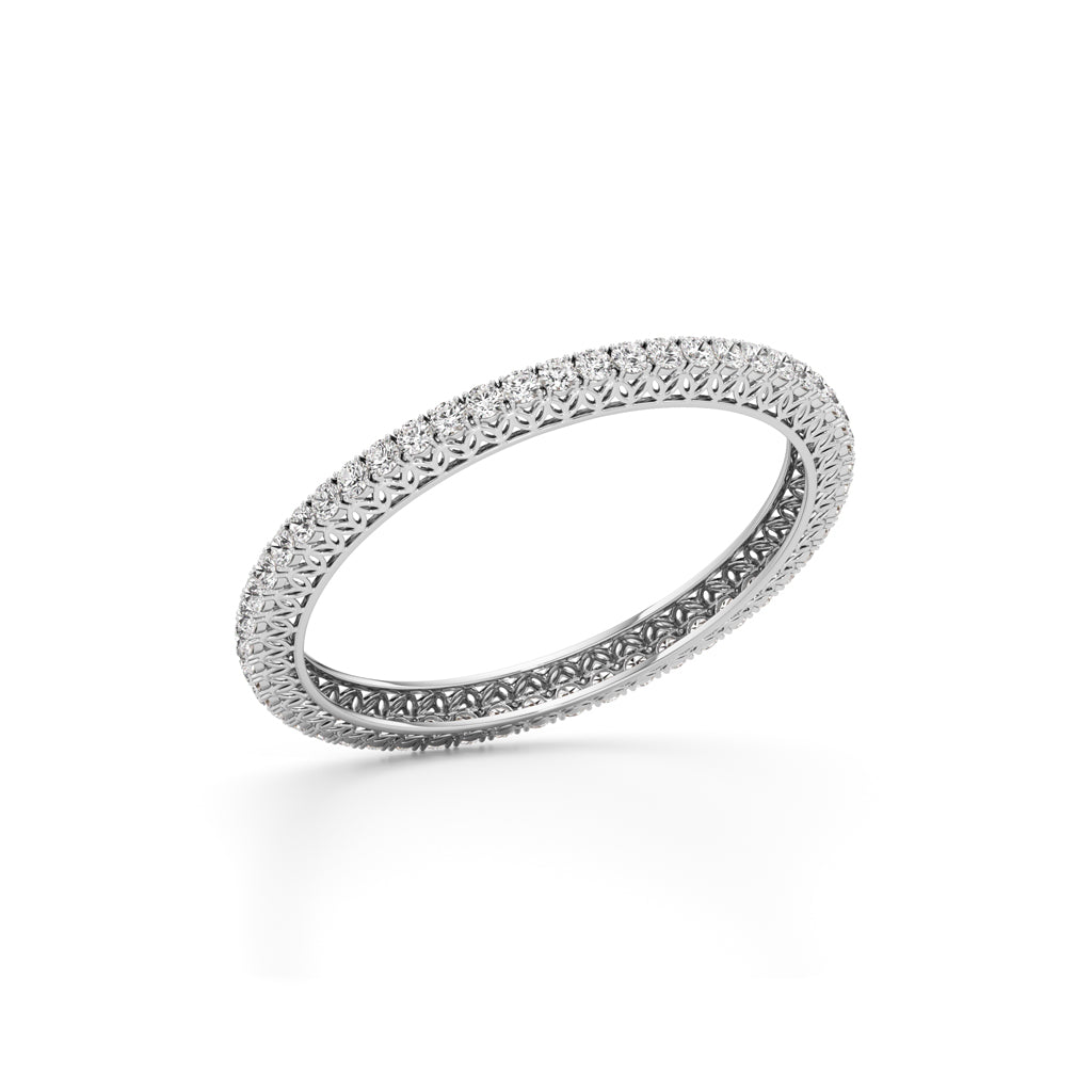 Elysian Halo Diamond Bangle