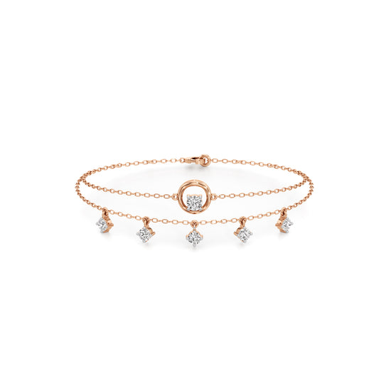 Maura Everyday Round Cut Chain Bracelet