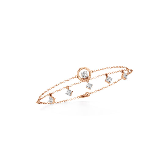 Maura Everyday Round Cut Chain Bracelet