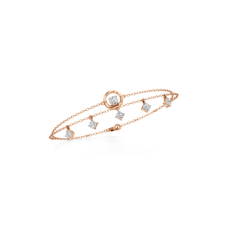 Maura Everyday Round Cut Chain Bracelet