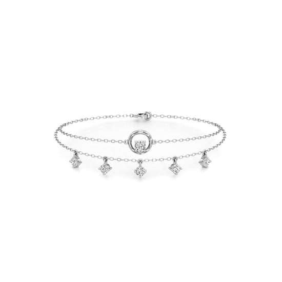 Maura Everyday Round Cut Chain Bracelet