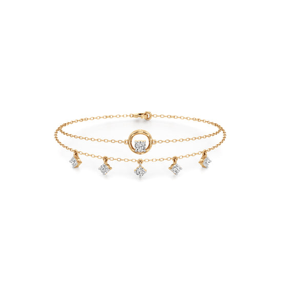 Maura Everyday Round Cut Chain Bracelet