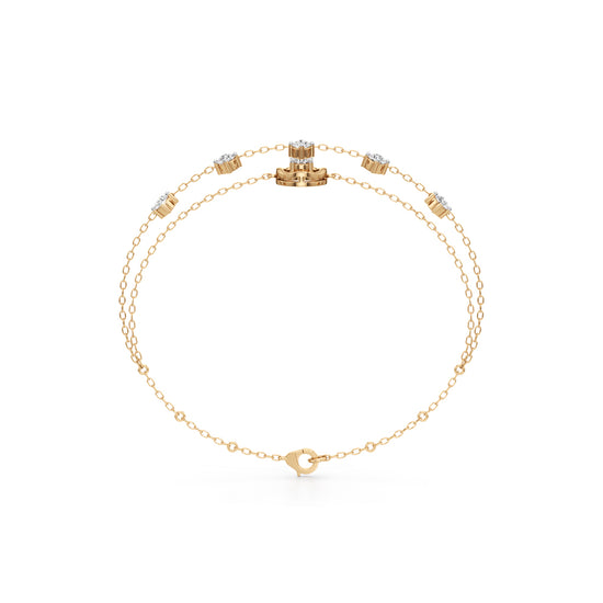 Maura Everyday Round Cut Chain Bracelet