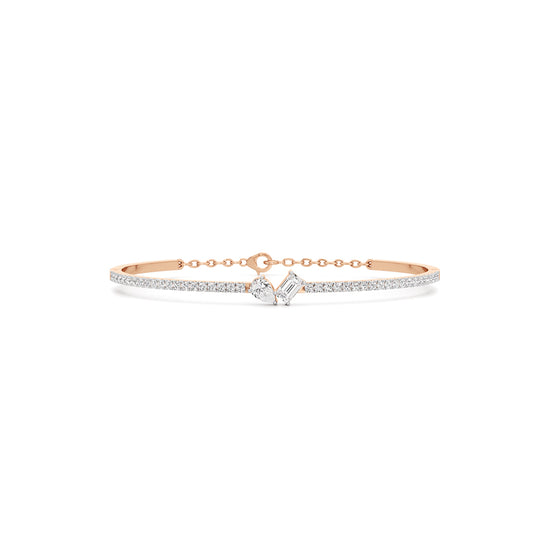 Nydia 1.25Ct Two Unique Cut Kada Bracelet