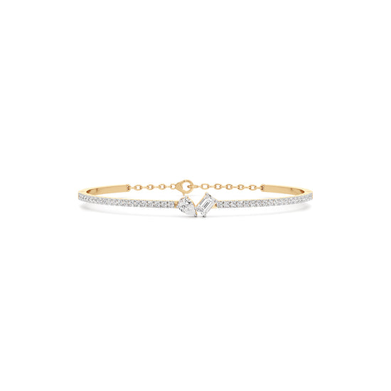 Nydia 1.25Ct Two Unique Cut Kada Bracelet