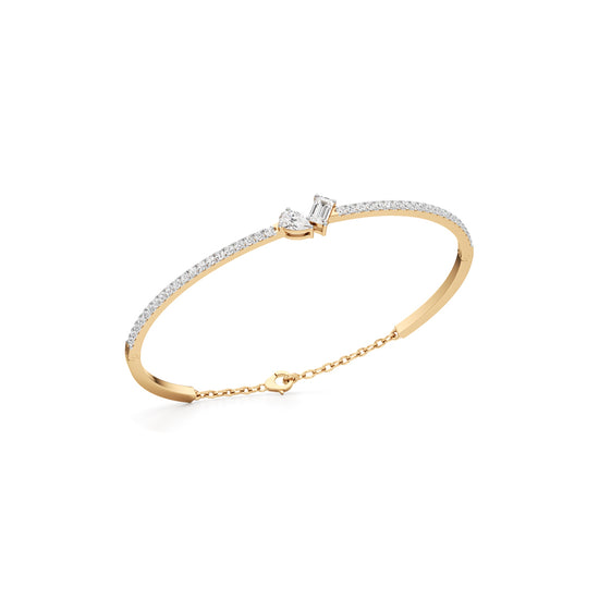 Nydia 1.25Ct Two Unique Cut Kada Bracelet
