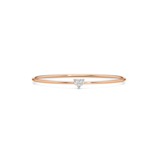 Divine Luster Single Heart Stone Delicate Bracelet