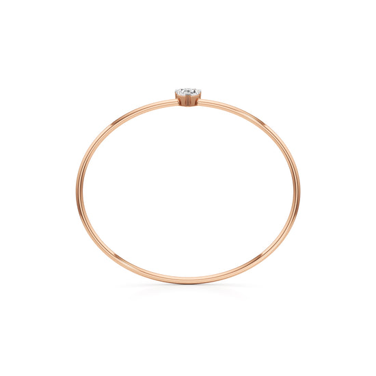 Divine Luster Single Heart Stone Delicate Bracelet