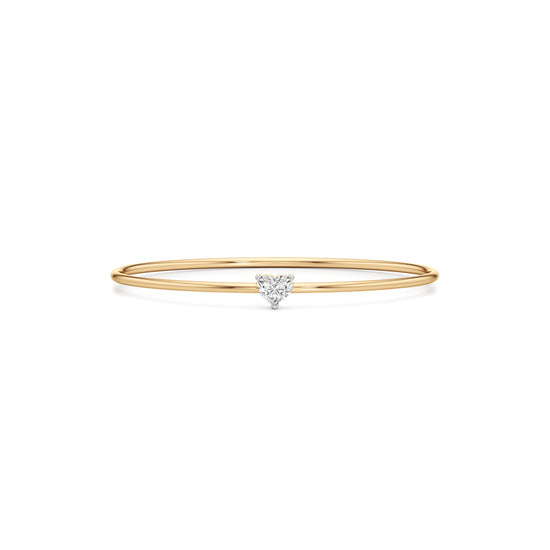 Divine Luster Single Heart Stone Delicate Bracelet