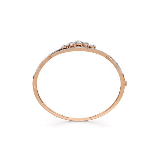 Nessa 2.25Ct Criss-Cross Oval Cut Kada Bracelet