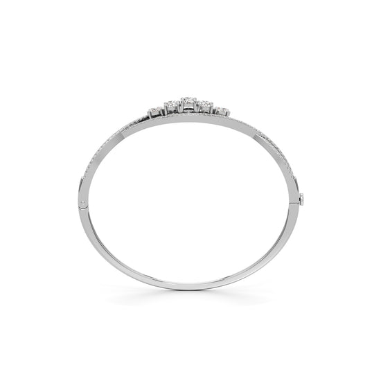 Nessa 2.25Ct Criss-Cross Oval Cut Kada Bracelet