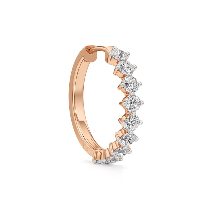 2.50Ct Round Shape Hoops