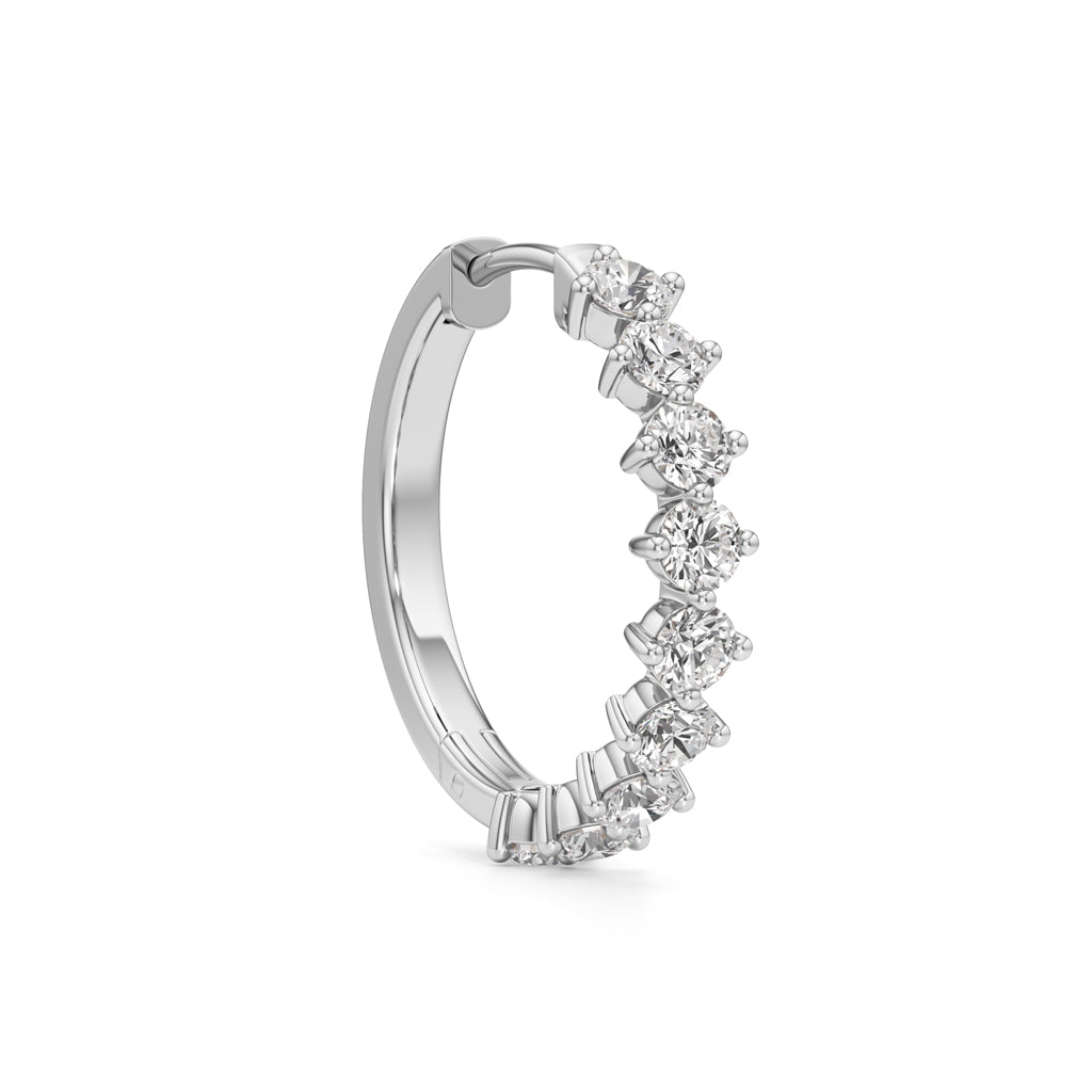 2.50Ct Round Shape Hoops