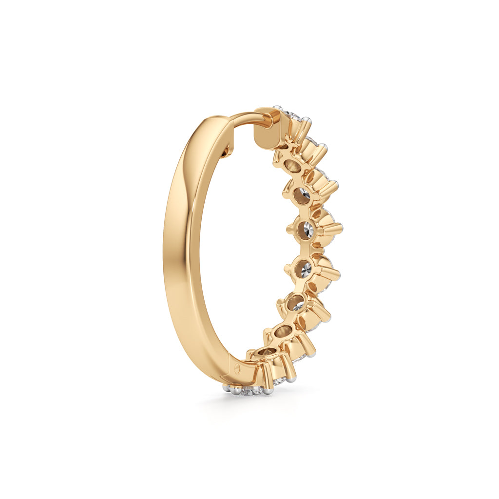 2.50Ct Round Shape Hoops