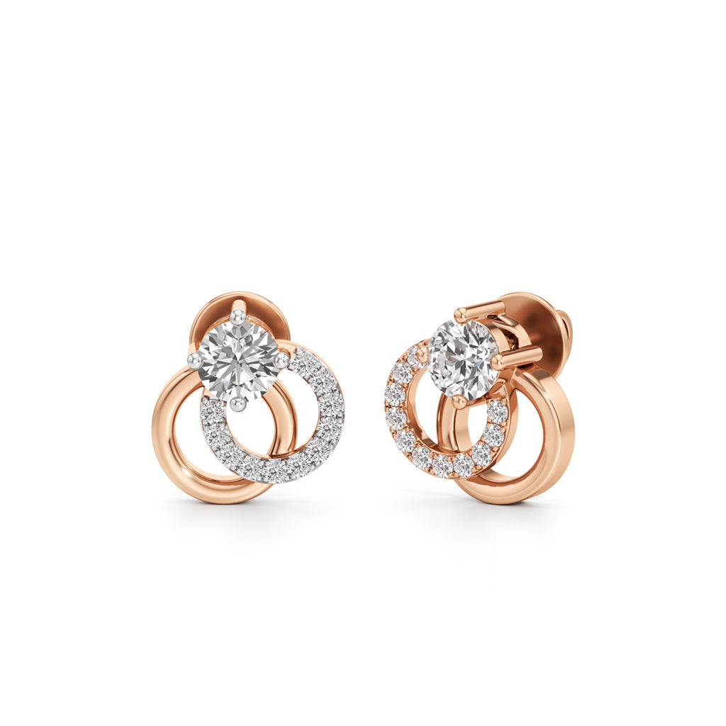 Round Shape Fancy Studs Earrings