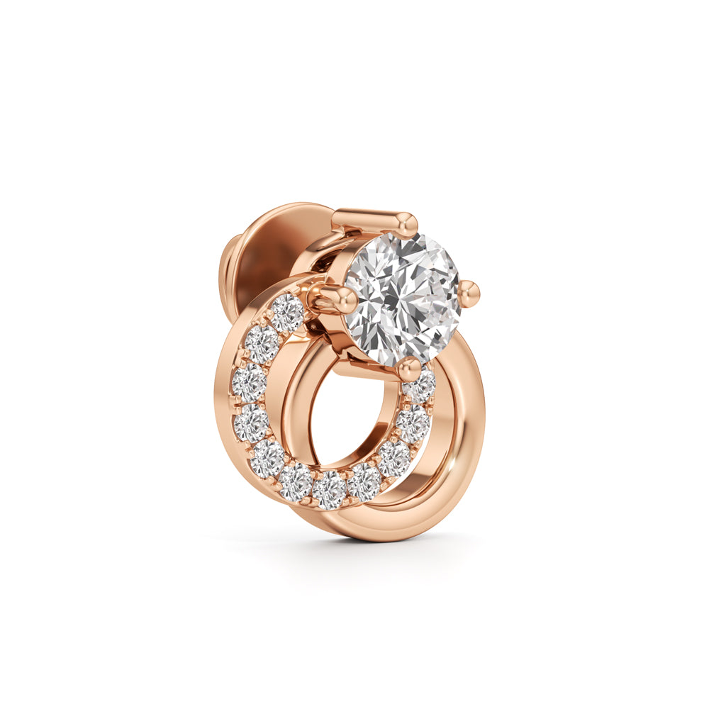 Round Shape Fancy Studs Earrings