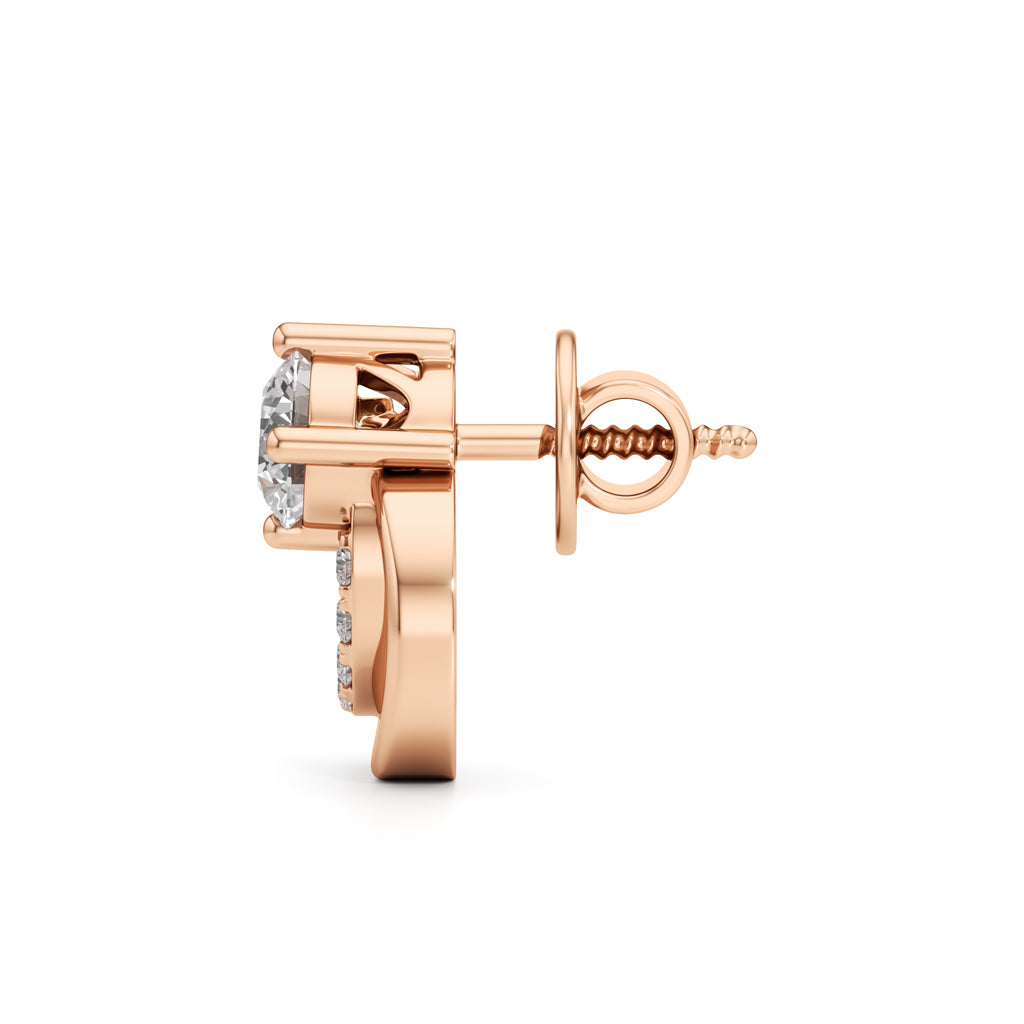 Round Shape Fancy Studs Earrings