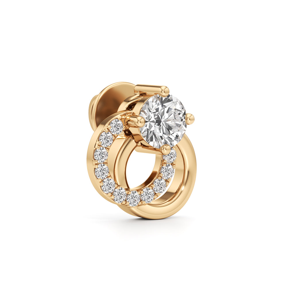 Round Shape Fancy Studs Earrings