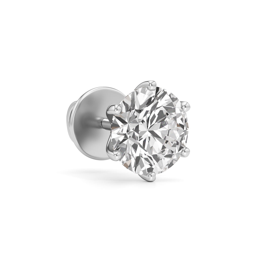 2.25Ct Round Shape Solitaire Studs Earrings