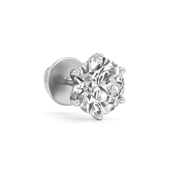 2.25Ct Round Shape Solitaire Studs Earrings