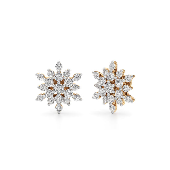 1.75Ct Round Shape Fancy Studs Earrings