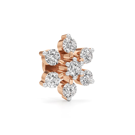 1.5Ct Round Shape Fancy Studs Earrings