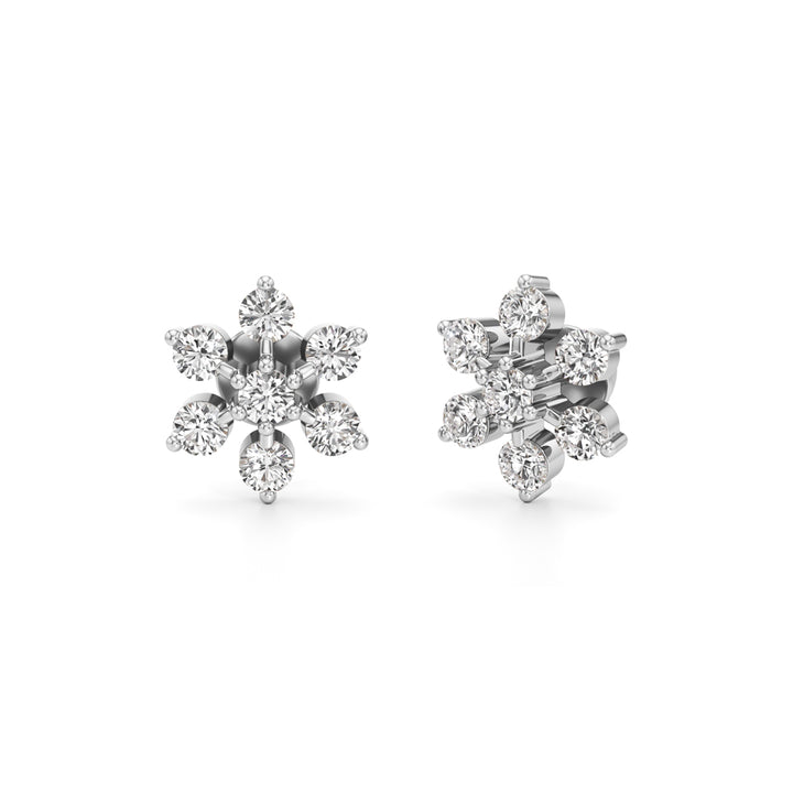 1.5Ct Round Shape Fancy Studs Earrings