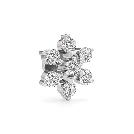 1.5Ct Round Shape Fancy Studs Earrings