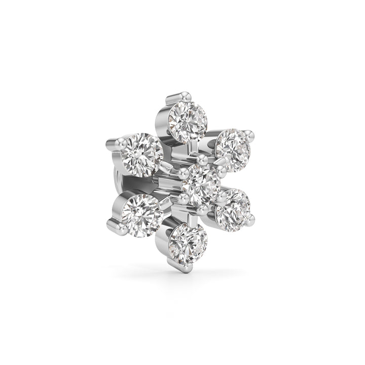 1.5Ct Round Shape Fancy Studs Earrings