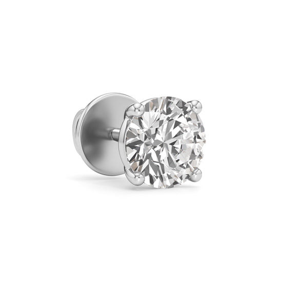 2Ct Round Shape Solitaire Studs Earrings