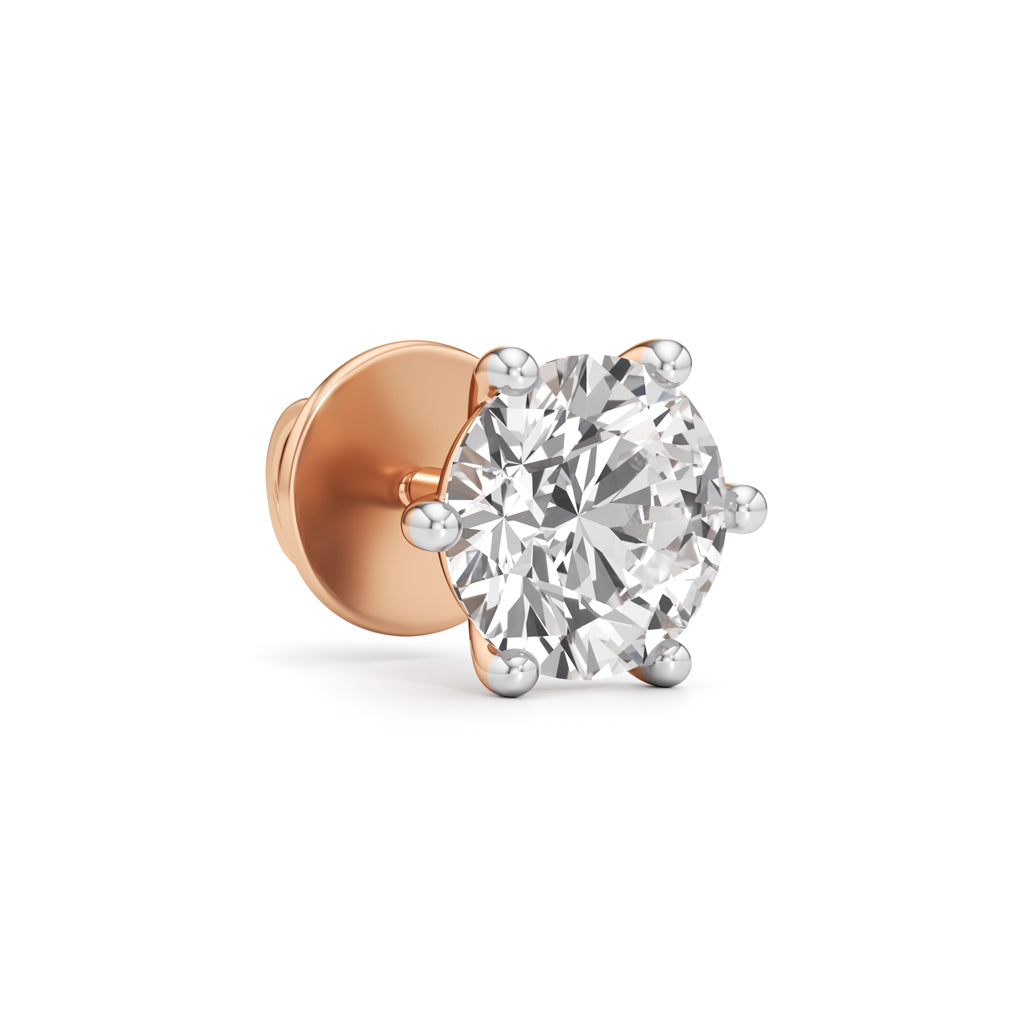 2Ct Round Shape Delicate Earrings