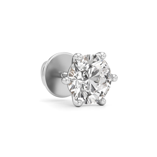 2Ct Round Shape Delicate Earrings