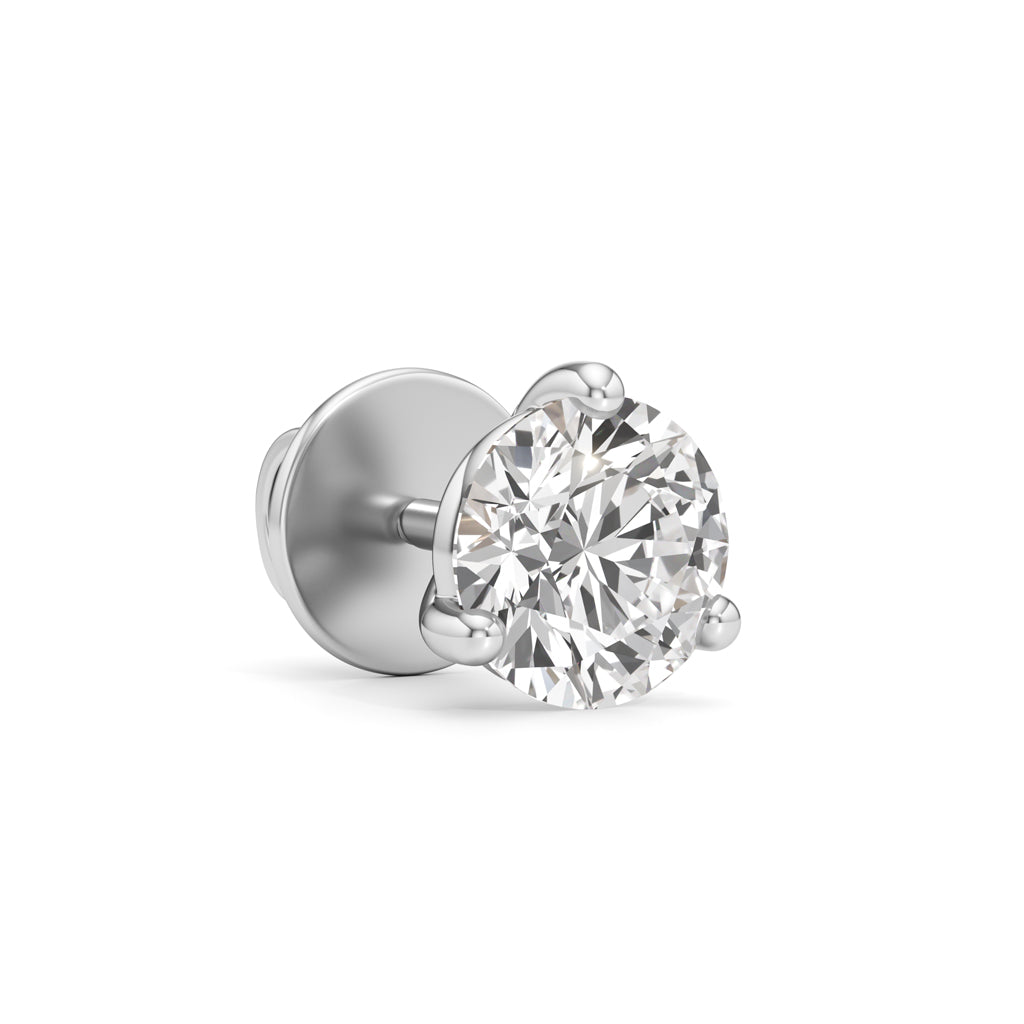 1.5Ct Round Shape Solitaire Studs Earrings