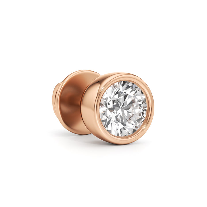1Ct Round Shapem Solitaire Studs Earrings